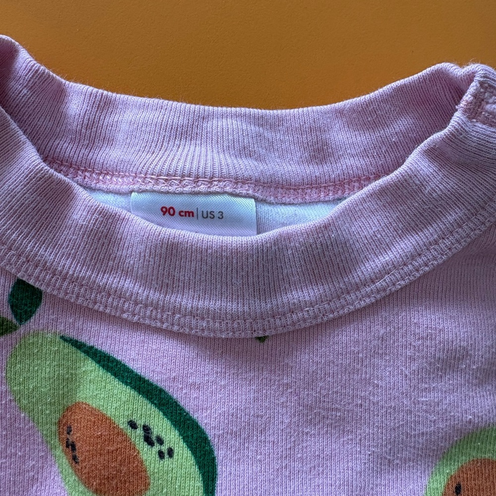 Pink Avocado long sleeve pajamas